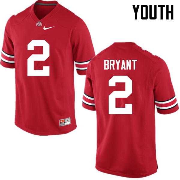 Youth Ohio State Buckeyes #2 Christian Bryant Red Game College Stitched Football Jersey 23FZ041KT